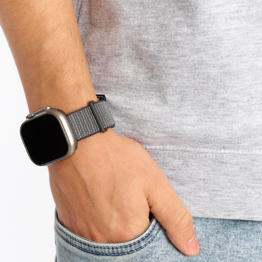 FREE* (1) Apple Watch Sport Loop Wristband Nylon & Velcro. Army Green Striped - Picture 14 of 16